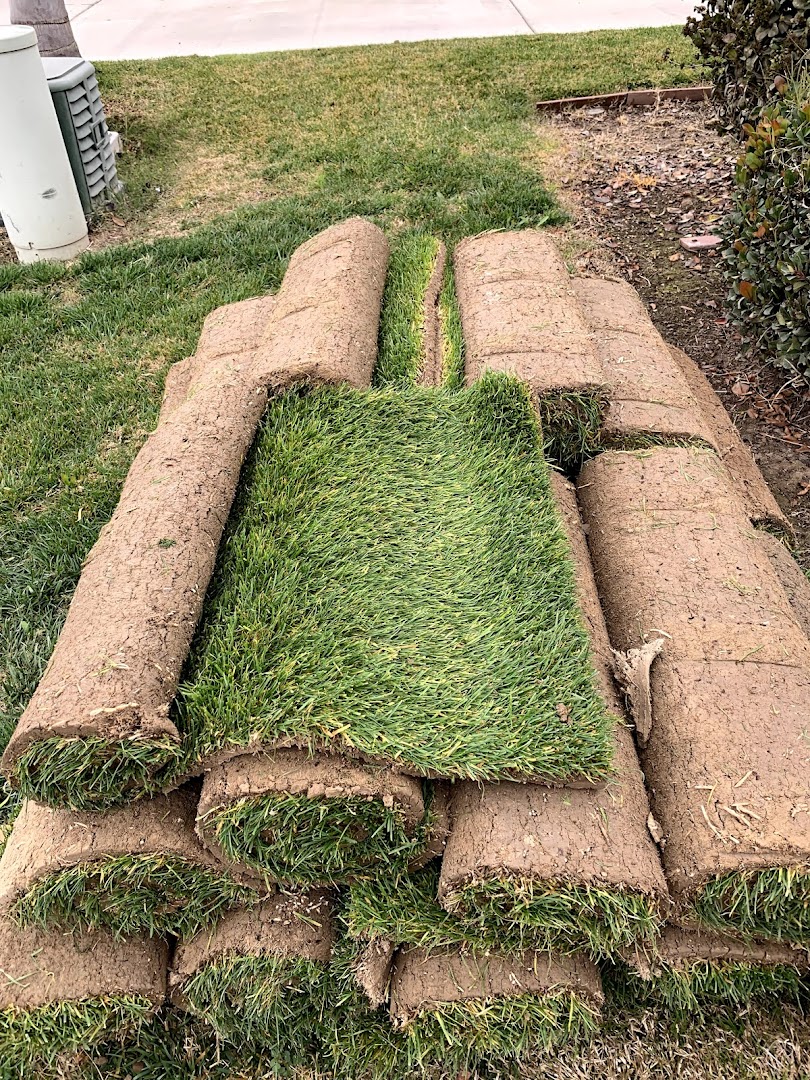 Fresh sod ready for install, Visalia CA